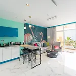 Chic 1br Ocean View With Ac And Pool In Playa Paraíso Apartamento *
